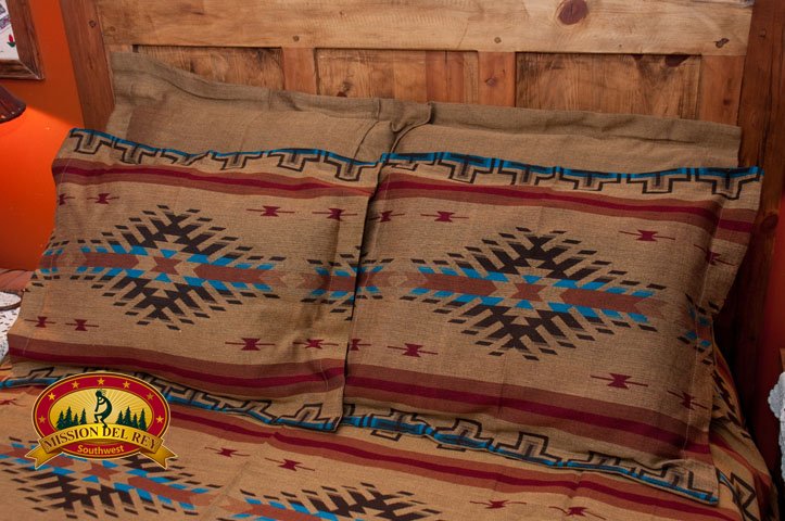 Southwest Isleta Pillow Sham -Camel Southwest Pillow Sham Isleta