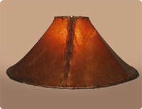 Dyed Rawhide Lamp Shades