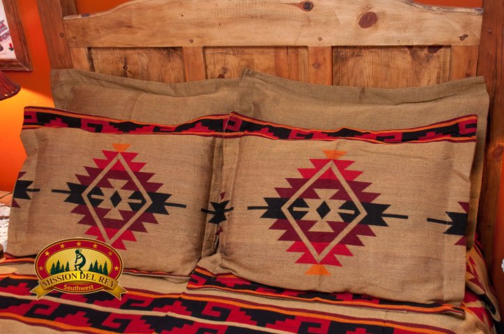 Southwest Yavapai Pillow Sham -Camel Southwest Pillow Sham Yavapai