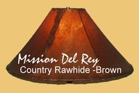 Rawhide Southwestern Lamp Shades Create That Special Look