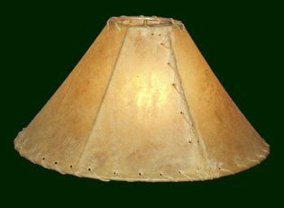 Rawhide lamp deals shades for sale